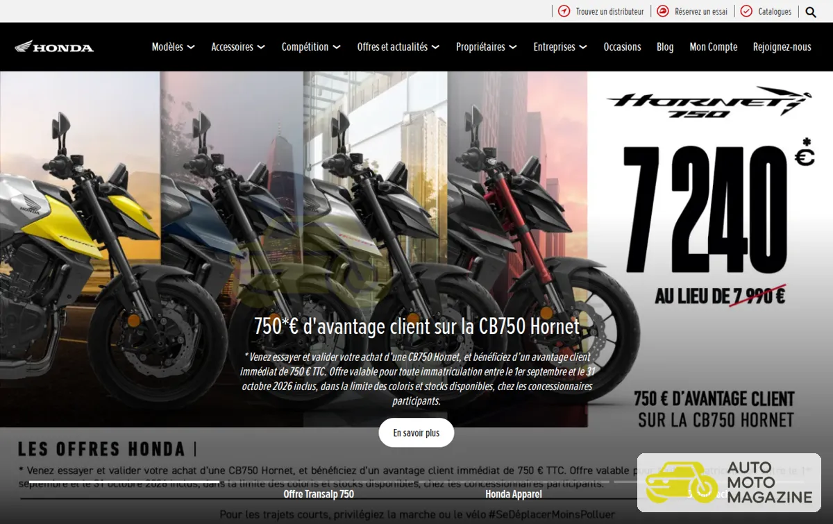 Capture : Motos - Honda